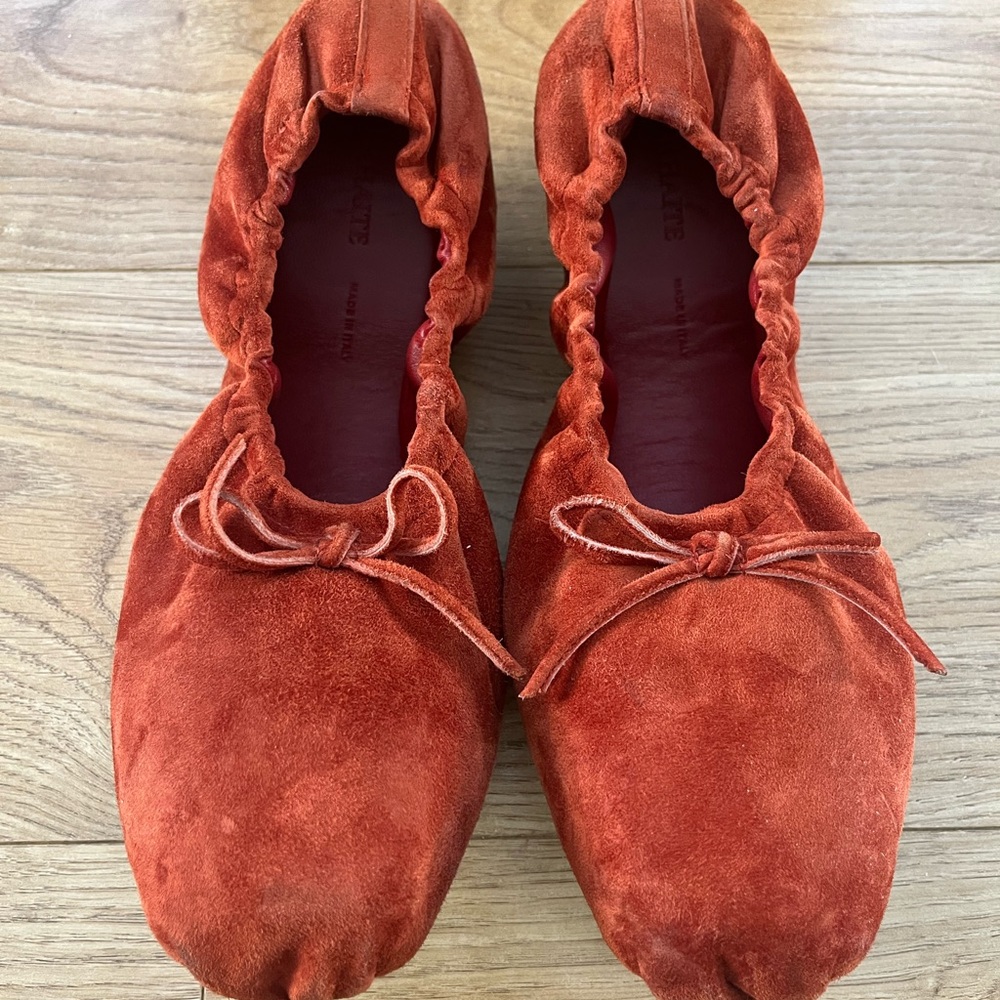 Khaite Suede Ballet Falts